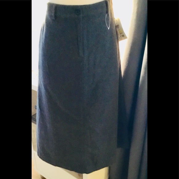 💼LL Bean grey wool maxi skirt - Picture 5 of 7